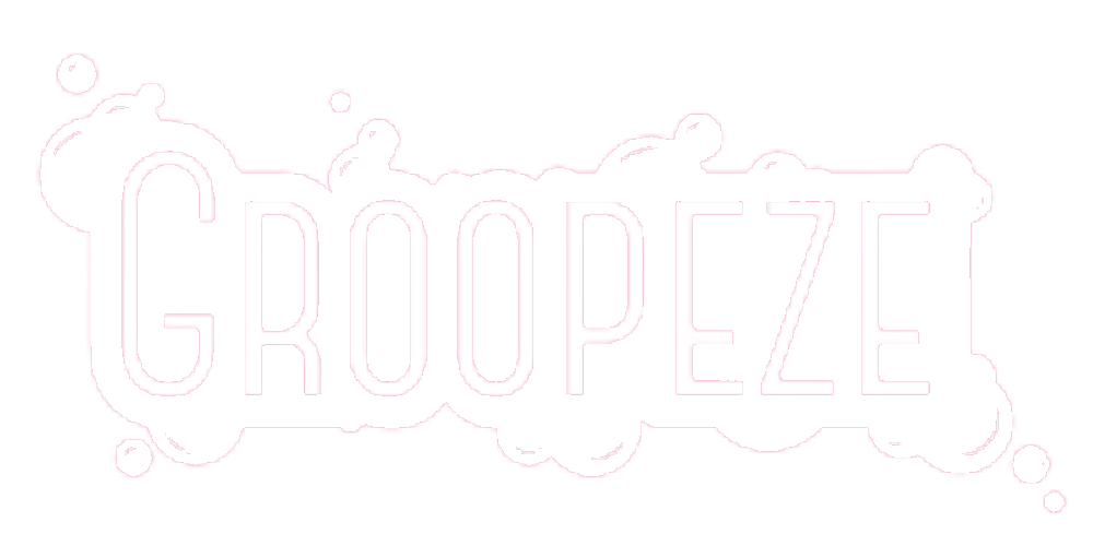 Groopeze logo in white