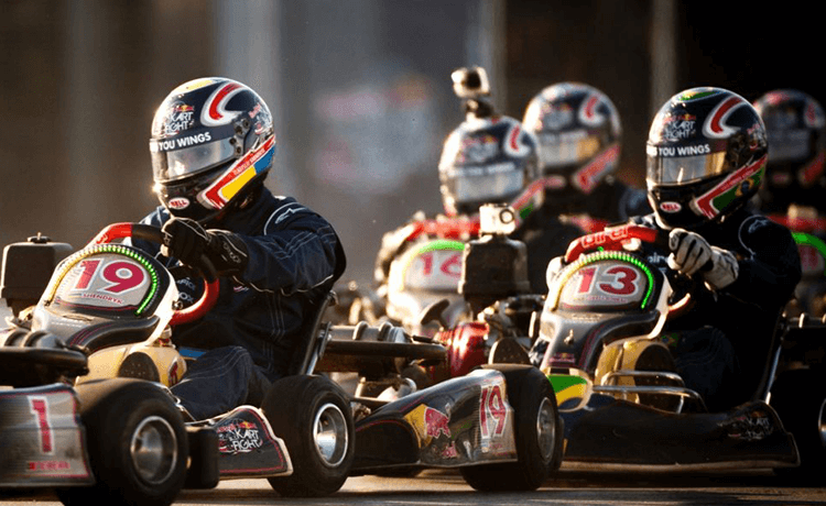 Group activities go karting