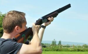 Clay pigeon shooting